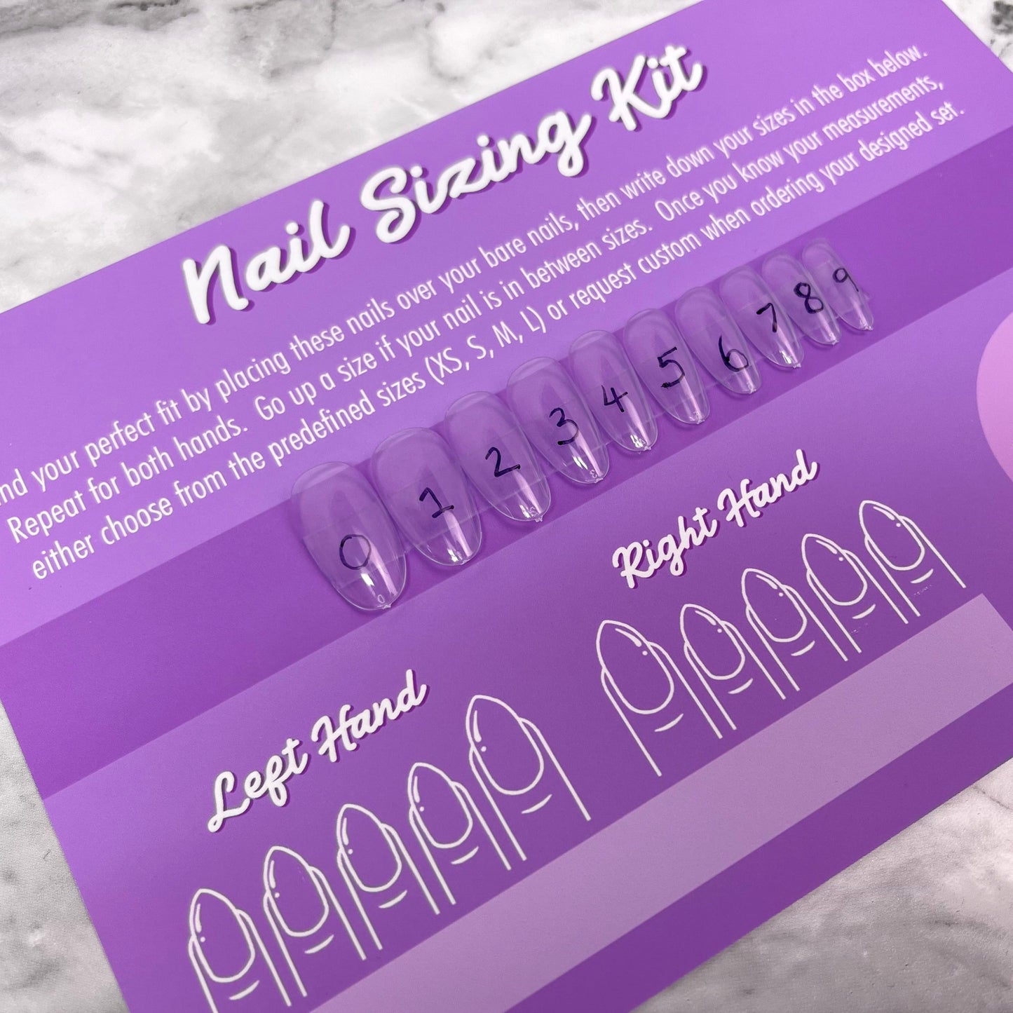 Photo of Press On Nail Sizing Kit